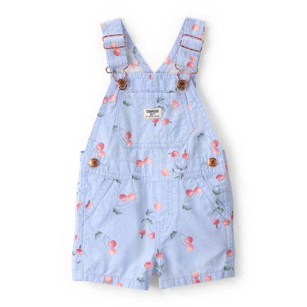 Photo of Infant Girls Cherry Canvas Shortall