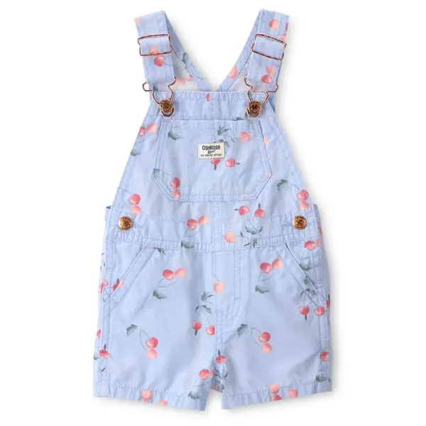 Oshkosh Infant Girls Cherry Canvas Shortall - 1U700910-3M