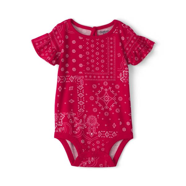 Photo of Infant Girl's Ruffle-Sleeve Bodysuit