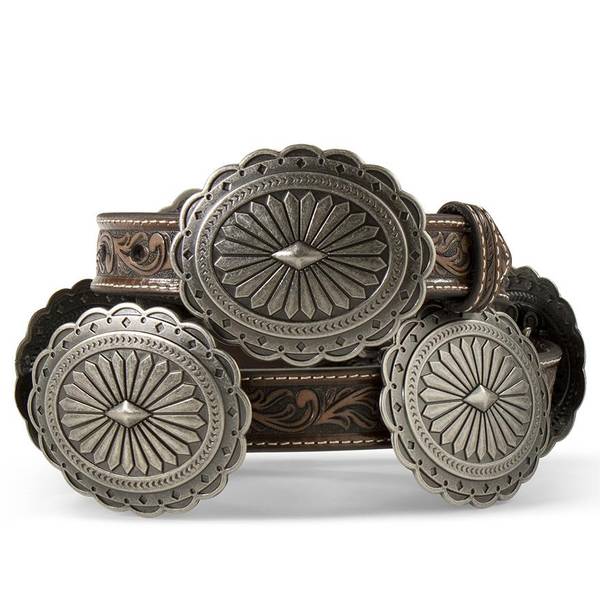 Photo of Women's Embossed Large Oval Conchos Belt