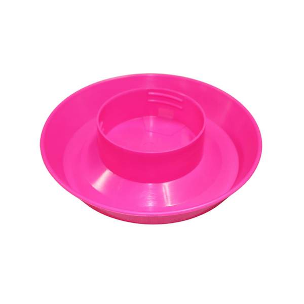 Photo of 1 Quart Hot Pink Screw-On Poultry Waterer Base