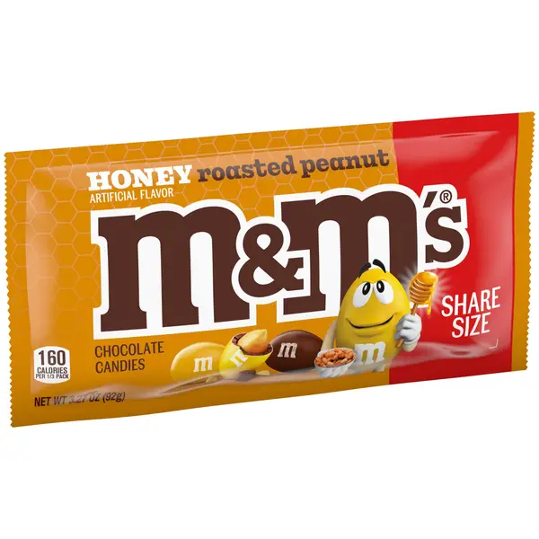 M&M's 3.27 oz Honey Roasted Peanut Milk Chocolate Share Size Candy