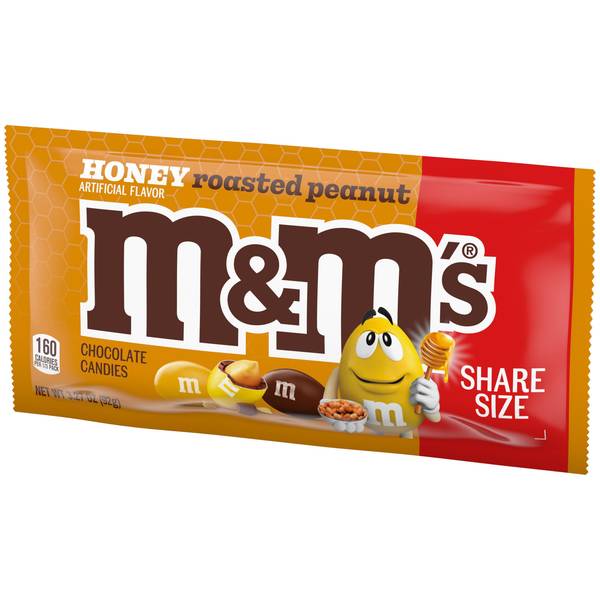 M&M's 3.27 oz Honey Roasted Peanut Milk Chocolate Share Size Candy
