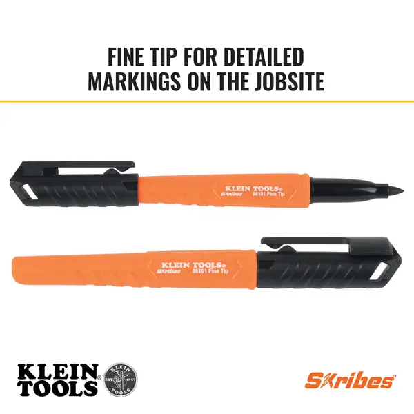 Klein Tools 4-Pack Skribes Fine Tip Permanent Markers - 861014
