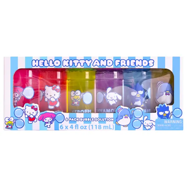 Sunny Days 6-Pack 4 oz Hello Kitty Bubble Bottles - 571020