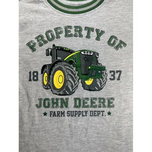 John Deere Boys' Property Of T-Shirt in Gray, 7