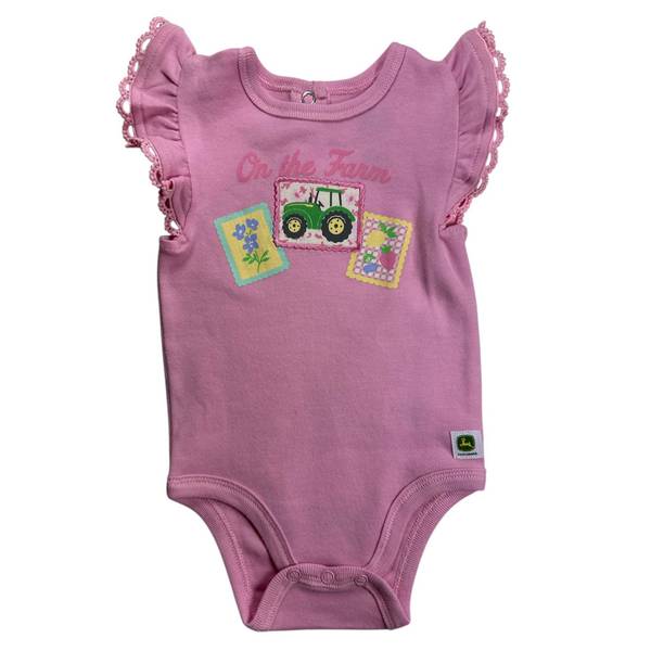Photo of Infant Girls' Patchwork On the Farm Interlock Bodysuit