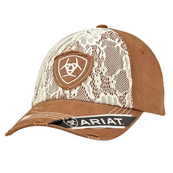 Photo of Wms Ariat Lace Frt Distr Cap Brown