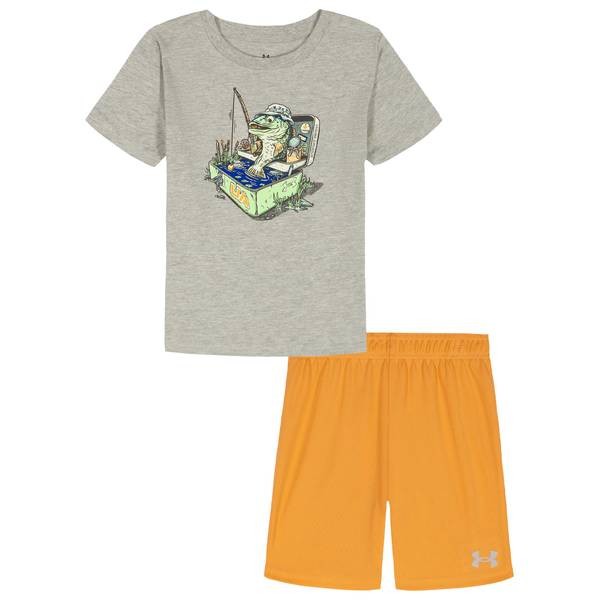 Photo of Boy's Bait and Tackle Short Sleeve Tee and Mesh Shorts