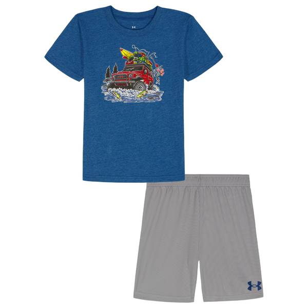 Photo of Boy's River Run Short Sleeve Tee and Mesh Shorts