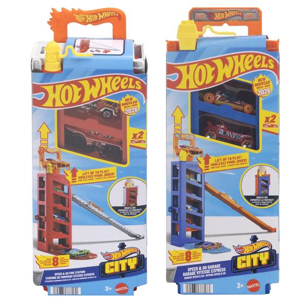 Hot Wheels City Speed & Go Garage Assorted Set