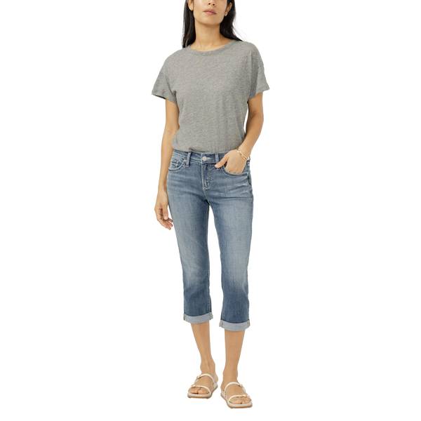 Photo of Women's Elyse Mid Rise Americana Luxe Stretch Capri