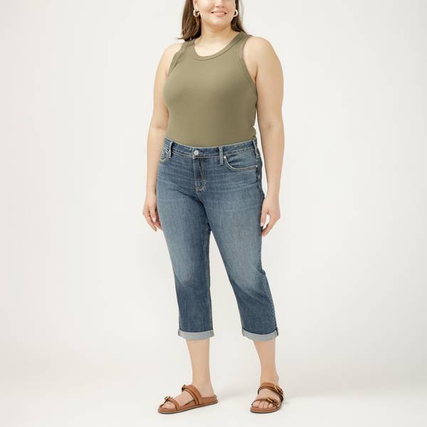 Photo of Women's Elyse Mid Rise Luxe Stretch Capri