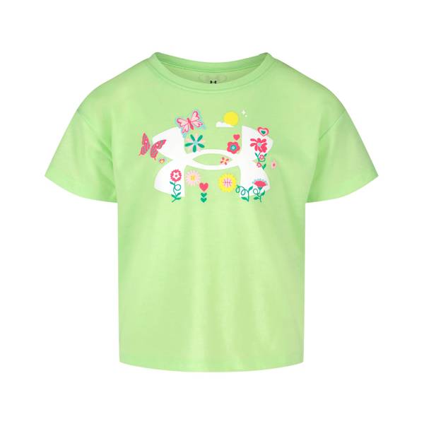 Photo of Girl's Floral Logo Short Sleeve Tee