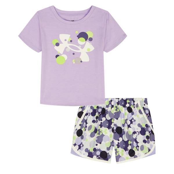 Photo of Girl's Bubble Logo Tee and Woven Shorts
