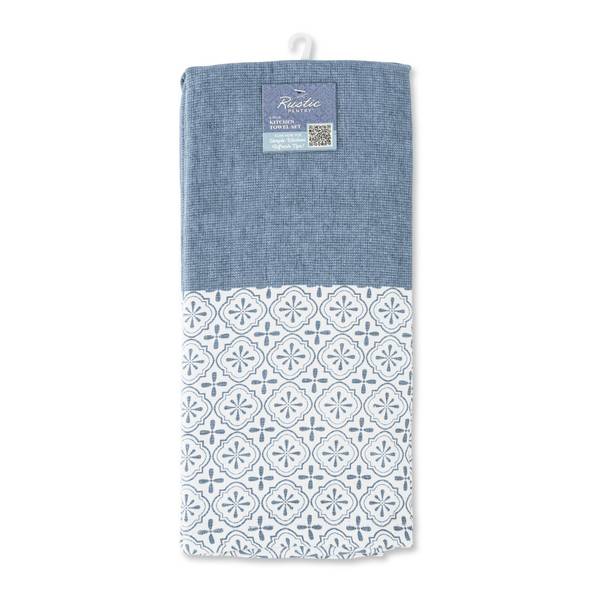 Photo of 2-Pack Solid Kitchen Towel Set - Blue