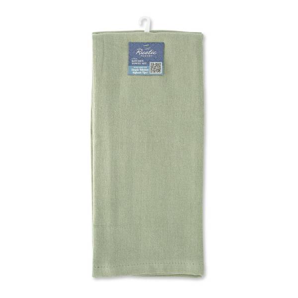 Photo of 2-Pack Solid Kitchen Towel Set - Sage