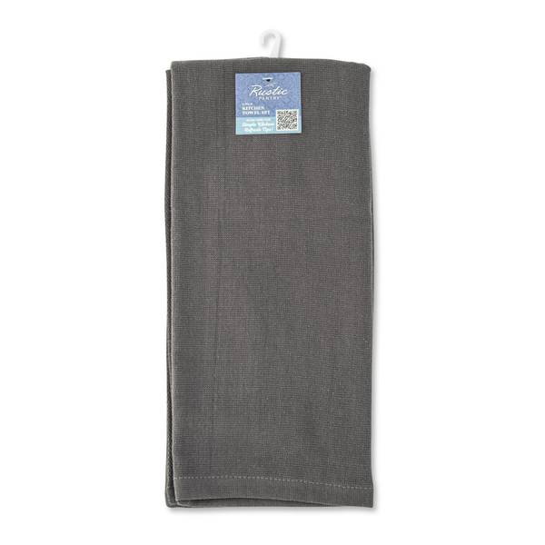 Photo of 2-Pack Solid Kitchen Towel Set - Charcoal