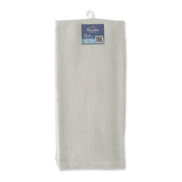 Photo of 2-Pack Solid Kitchen Towel Set - Light Grey