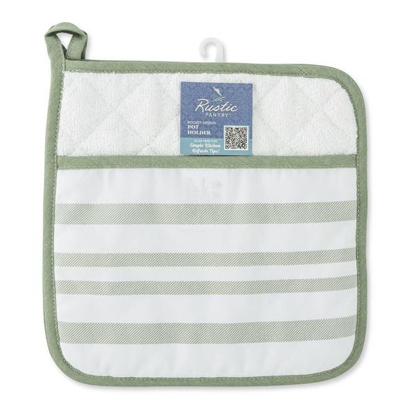 Photo of 9x9" Pot Holder with Pocket - Sage Print
