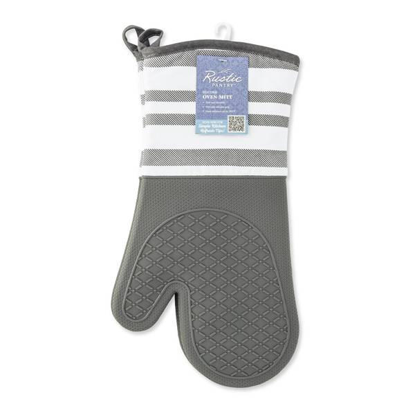 Photo of 7x13" Silicone Oven Mitt - Charcoal Print