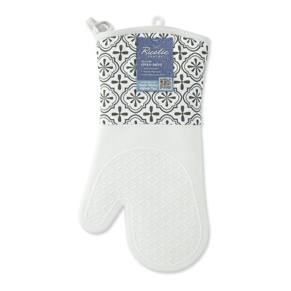 Photo of 7x13" Silicone Oven Mitt - White Print