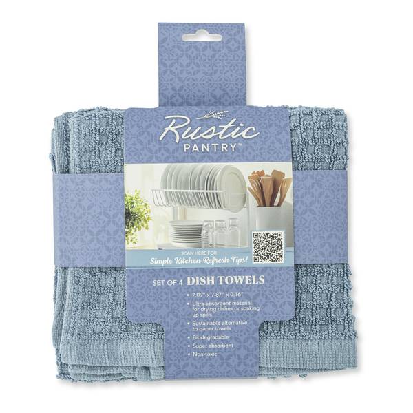 Photo of 4-Pack Dish Towel Set - Blue