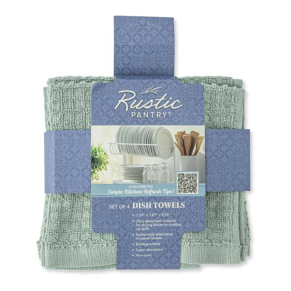 Photo of 4-Pack Dish Towel Set - Aqua