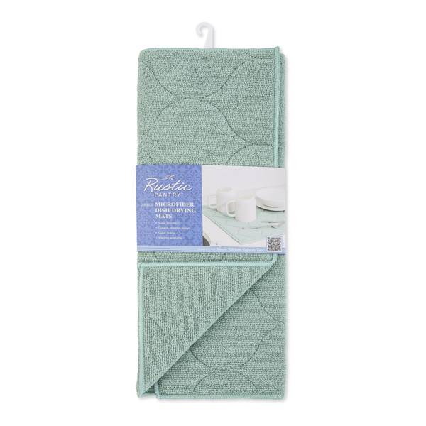 Photo of 2-Piece Microfiber Quat Drying Mat - Aqua
