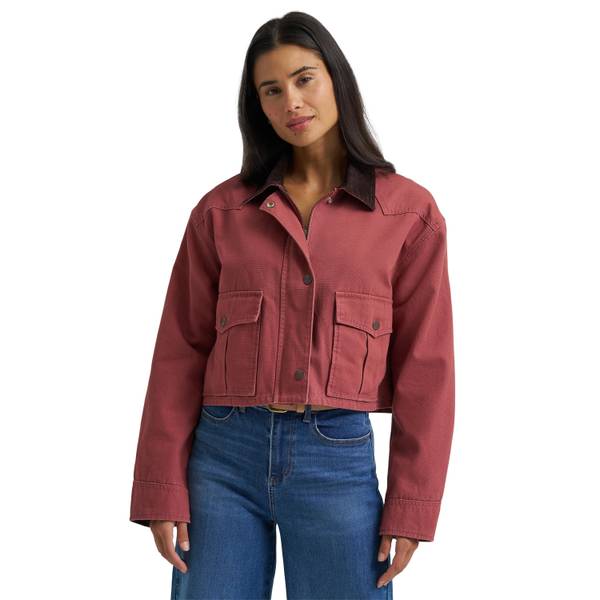 Wrangler Women's Western Cropped Utility Jacket