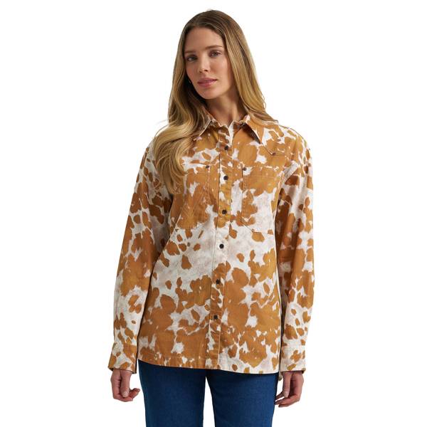 Photo of Women's Western Boyfriend Fit Button Down Shirt