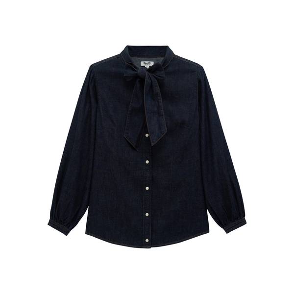 Photo of Women's Denim Bow Snap Shirt
