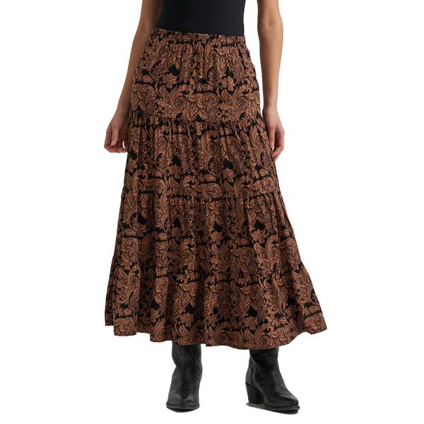 Photo of Women's Printed Tiered Maxi Skirt