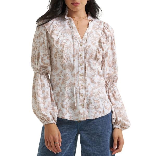 Photo of Women's Lainey Wilson x Wrangler Folk Floral Blouse