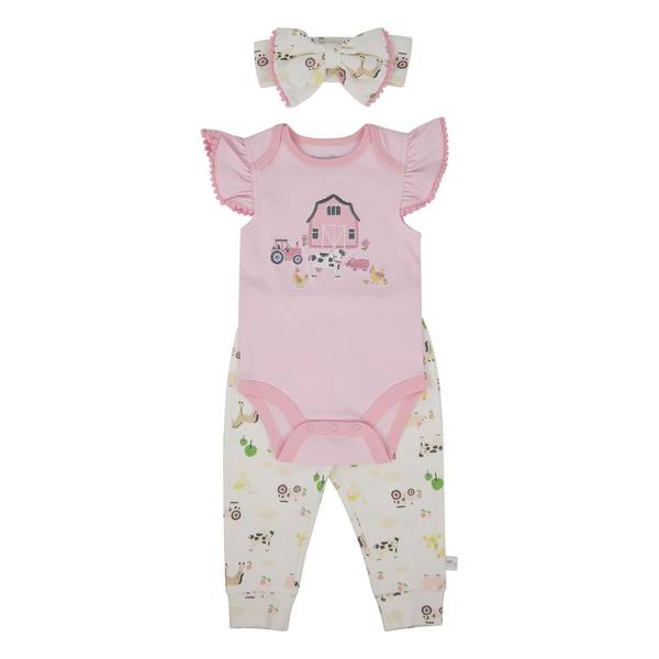 Photo of Infant Girl's 2-Piece Farm Jogger Set