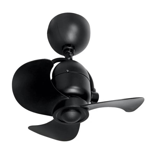 Photo of 16" Black 3 Blade Flush Mount Fan