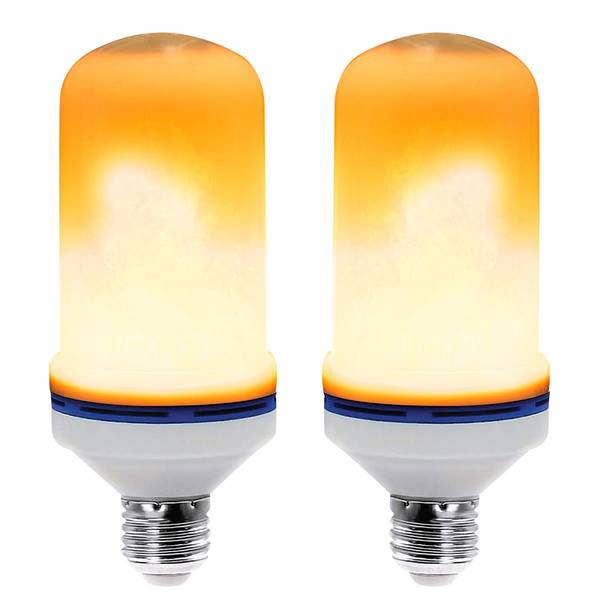 Photo of 2-Pack Orange Flame LED Bulbs