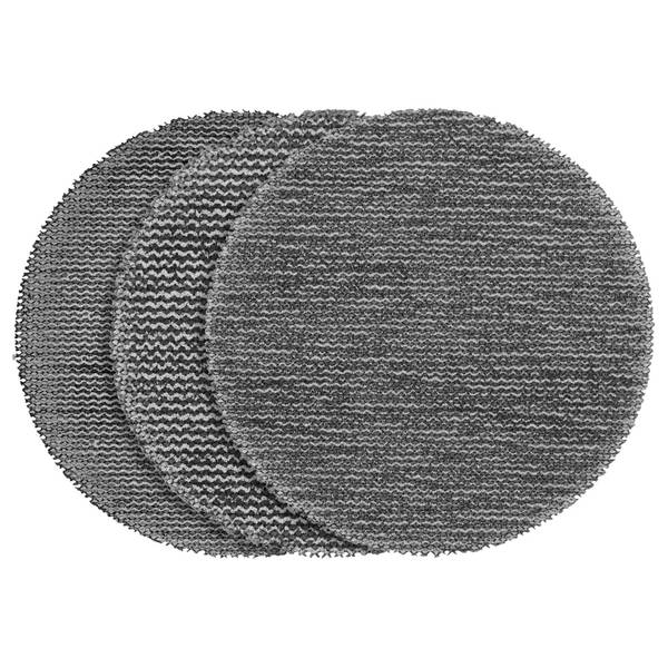 Photo of 3" Assorted 80, 120, 180 Grit Mesh Sanding Discs with POWERGRID Tear Resistant Mesh - (12 PK) + Pad
