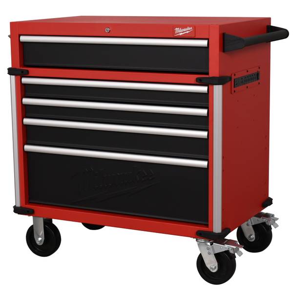 Photo of Milwaukee 36in 5-Dr.  Steel Base Cabinet