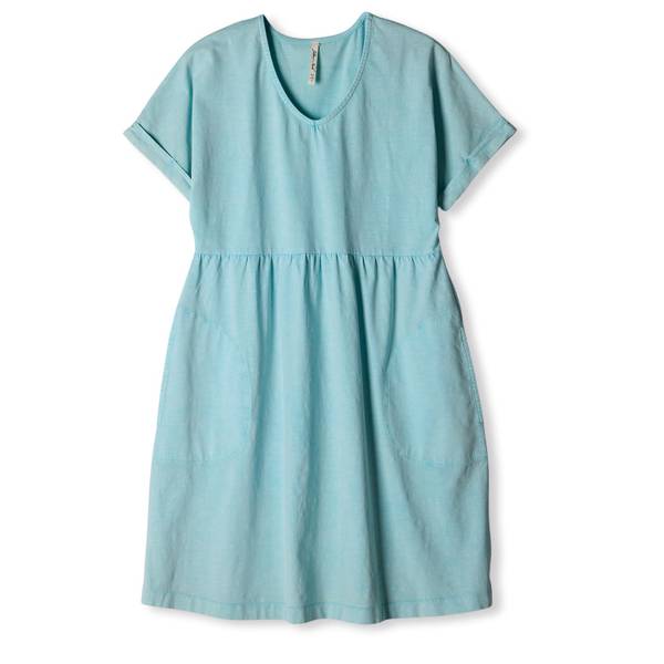 Photo of Women's Short Sleeve Acid Wash Dress