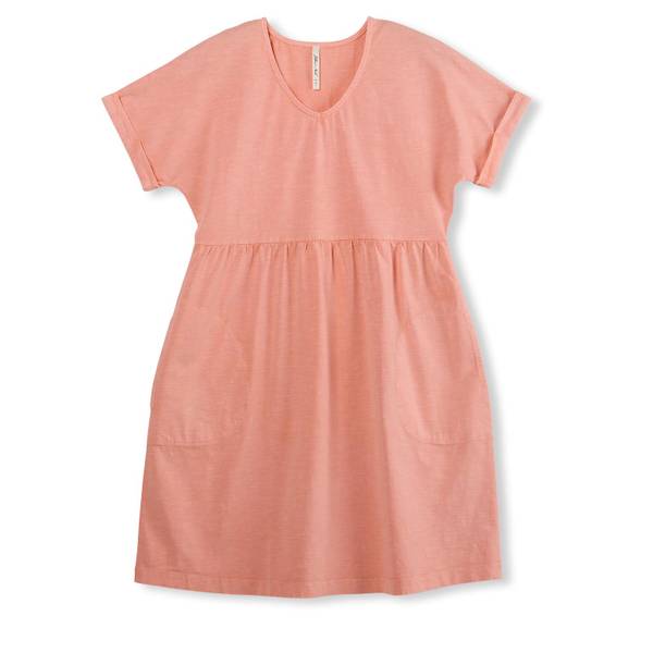 Jillian Nicole Women's Short Sleeve Acid Wash Dress in Orange, 1X