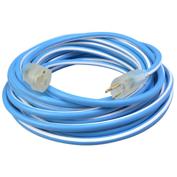 Southwire 50' 14/3 Polar/Solar Supreme Blue/White Outdoor Medium-Duty Cold Weather Extension Cord