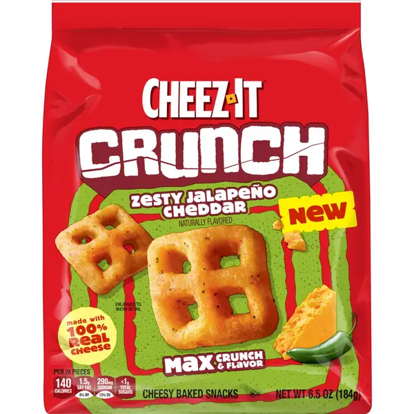 Cheez-It 6.5 oz Crunch Zesty Jalapeno Crackers - 192238 | Blain's