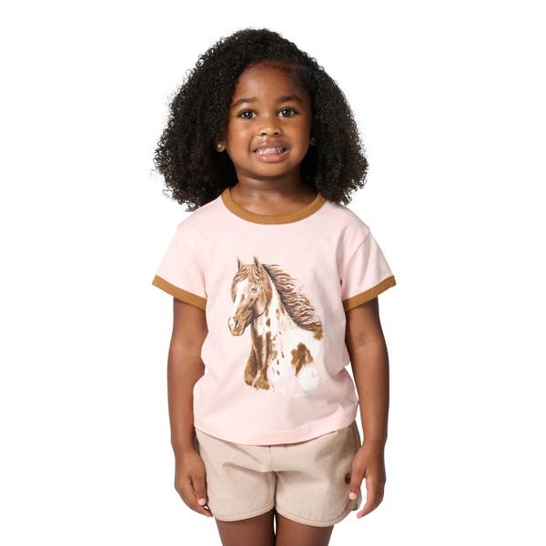 Photo of Toddler Girl's Short Sleeve Mare Ringer T-Shirt