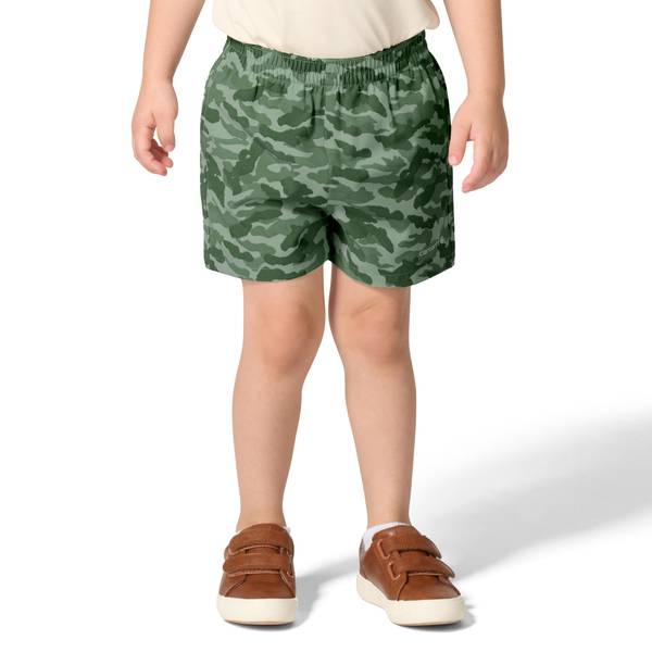 Photo of Toddler Boy's Elastic Waistband Rugged Flex Ripstop Camo Shorts