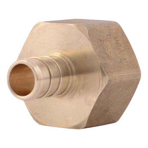 SharkBite 1/2" PEX Barb x 3/4" FIP Brass Reducing Adapter Fitting