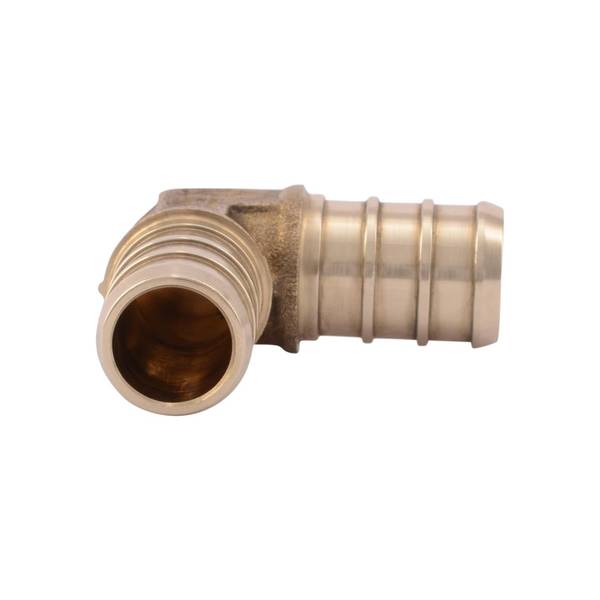 SharkBite Push to Connect 1/2 in. Barb X 1/2 in. D Barb Brass Elbow