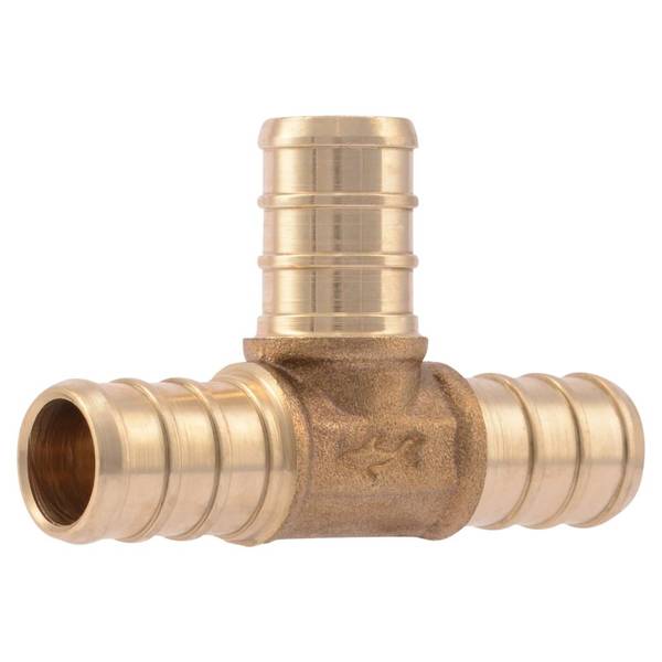 SharkBite 1/2" PEX Barb Brass Tee Fitting