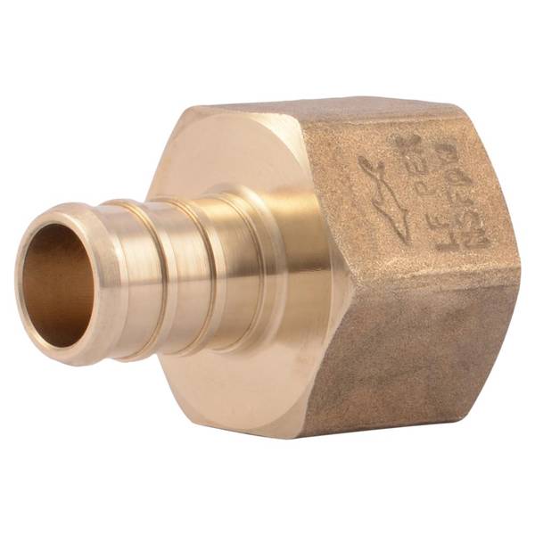 Sharkbite 1/2in x 1/2in FNPT Brass Crimp Female Connector - UC072LFA10