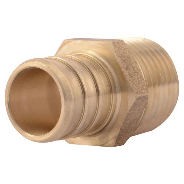 SharkBite Push to Connect 3/4 in. Barb each X 1/2 in. D MPT Brass Adapter
